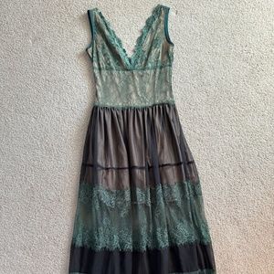 Harrison + Draper Green Lace Dress